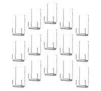 Hemobllo Étagère Murale en Acrylique Transparent pour Disques Vinyles - 15 Pièces - Support Multifonction pour Rangement CD DVD - Organisateur Mural pour Salon et Bureau