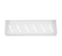 Hemobllo Étagère Murale et Maximisant Le Rangement de Salle de Bain en Alliage D'aluminium Blanc, Design Flottant Robuste, Compatible Plusieurs Surfaces