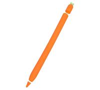 Hemobllo Étui à Crayon Forme de Carotte pour Stylet Fourreau Antidérapant Silicone Étui de Protection