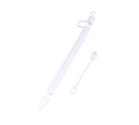 Hemobllo Étui De Protection pour Stylet Silicone avec Protection Écran Tactile Compatible avec Apple Pencil Et Système Anti-Perte Blanc