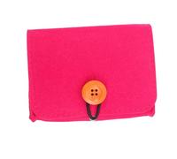 Hemobllo Étui de Rangement pour Huiles Essentielles Paquet D'huiles Essentielles Petit Format Feutre Non Tissé Portable Voyage Fermeture Boucle Rouge Fuchsia