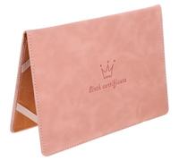 Hemobllo Étui en Cuir Rose pour Certificat de Naissance, Pochette de Protection, Dossier de Rangement Pratique pour Documents Bébé, Porte-certificat Naissance Élégant et Résistant