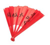 Hemobllo Éventail De Kung Fu Plastique Rouge Ventilateur Pliant Pratique pour Et Festivals Éventail pour Arts Martiaux Et Accessoire De Spectacle