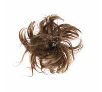 Hemobllo Extension de Chignon Ondulé en Fibre Synthétique Or, Élastique Cheveux Facile à Mettre et Lavable pour Fêtes et Rassemblements