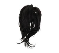Hemobllo Extension de Queue de Cheval Courte avec Pince Griffes Postiche Synthétique Naturel avec Tresse et Filles Cheveux Courts Volumineux et