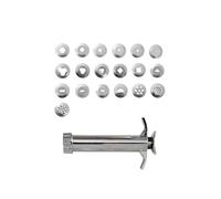 Hemobllo Extrudeuse D'argile en Acier Inoxydable pour Pâte Polymère 19 Disques Interchangeables Outil D'extrusion Argenté Plusieurs styles pour D'artisanat Plusieurs styles