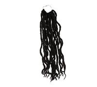 Hemobllo Faux Locs Crochet Hair Dreadlocks Africains Synthétiques Tresses Ondulées Naturelles pour Fêtes et Occasions Spéciales