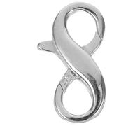 Hemobllo Fermoir Mousqueton pour Collier en Argenté Sterling S925 Plaqué Rhodium, Connecteur Sécurisé à Ressort, pour Bracelets et Créations DIY, Accessoires Bijoux pour Réparation et