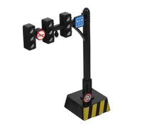 Hemobllo Feu Miniature Réaliste Stop Light Model Éducatif pour Garçon Fille Signalisation Routière Interactive Apprentissage Sécurité Circulation Décor Maison Miniature