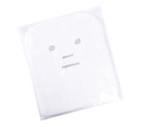 Hemobllo Feuilles De Masques Faciaux Prédécoupées 100 Pcs En Coton Absorbant Pour Soins Du Visage à Usage Unique Adaptées Aux Masques à Base D'argile Et Boue