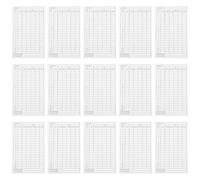 Hemobllo Feuilles de Score de Golf 15 Pcs en Papier Couché 9,8 X 15,2 Cm Blanc Carnet de Score Compact et Statistiques en Compétition Accessoire Léger et Résistant pour Golfeurs