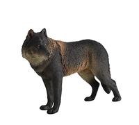 Hemobllo Figurine Loup Réaliste Plastique Modèle Animal Naturel pour Photographie et Jeu pour Garçon Fille Accessoire Photo Thème Faune Cadeau