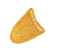 Hemobllo Filet à Cheveux Snood Crocheté en Rayonne, Taille Unique, Bande Élastique Respirante, pour Femme, Usage Nuit et Reconstitution Historique, Couleur Jaune