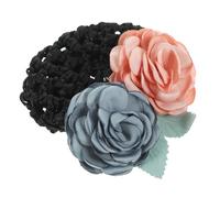 Hemobllo Filet à Tisser Chignon en Tissu de Fleur, Maintien des Cheveux, Chignon de Ballet Élégant pour Accessoires Coiffure Femme