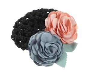 Hemobllo Filet à Tisser Chignon en Tissu de Fleur, Maintien des Cheveux, Chignon de Ballet Élégant pour Accessoires Coiffure Femme