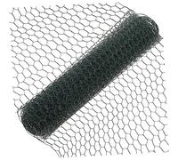 Hemobllo Filet De Protection Polyvalent en Fil Métallique Vert 40x200 Cm pour Élevage De Volailles Et Clôture De Jardin, Treillis Hexagonal Galvanisé Résistant, Filet D’élevage Multi-usages