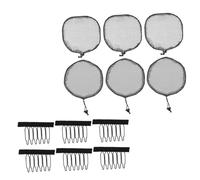 Hemobllo Filets pour Perruque Mesh Dome Caps Respirants Clips Filets Légers et Extensibles pour Queue de Cheval Chignon et Tissage Accessoires de Fabrication de Perruques