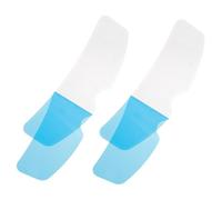 Hemobllo Film Anti-buée pour Visière de Casque Moto, Lot de 2 Films Imperméables Haute Définition, Protection Pluie et Brouillard, Compatible Casques Électriques, Sécurité Route