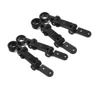Hemobllo Fixations de Garde-boue Arrière de Vélo en Plastique Noir 4pcs, Installation Facile et Protection les Éclaboussures pour Vélos Pliants et Vtt