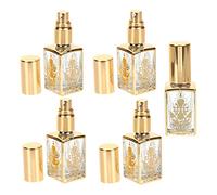 Hemobllo Flacon De Parfum Vide 10ml en Verre 5pcs Bouteilles Vaporisateur Rechargeables Vintage Atomiseur De Voyage Élégant Flacon Portable pour Huile Essentielle pour Voyage Et Usage Personnel