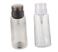 Hemobllo Flacons à Pression Rechargeables Pour Dissolvant Et Vernis à Ongles 2 Pièces Transparent Et Noir Fermeture Sécurisée Usage Voyage Et Nail Art