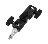 Hemobllo Flash Stand Bracket Léger et Portable avec Support Parapluie Pince Trépied Ajustable pour Éclairage Photo Compatible avec Accessoires Hot Shoe et Réflecteurs