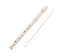 Hemobllo Flûte à Bec pour Garçon Fille et Adultes Instrument Alto Abs avec Tige de Nettoyage Facile à Apprendre pour Débutants et de Musique Couleur Blanc