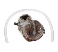 Hemobllo Fontaine Céramique Artistique Cascade Décorative pour Jardin et Intérieur Pot Eau avec Jet Eau Apaisant Élément Zen pour Bassin et Aquarium