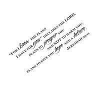 Hemobllo for i Know The Plans for You Bible Verse Wall Sticker Pvc Removable Home Wallpaper Verse Decal