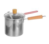 Hemobllo Friteuse Acier Inoxydable avec Panier Amovible et Couvercle Poêle Profonde Portable pour Friture Bouillir et Mijoter Adaptée Aux Cuisines Compactes et Utilisation Familiale