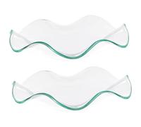 Hemobllo Galet 2pcs Huile en Verre Transparent Diffuseur Essentielle Accessoire Élégant Plateau D'huiles Essentielles pour Lampes à Parfum pour Sauna et Décoration Maison