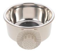 Hemobllo Gamelle Suspendue pour Éviter Éclaboussures en Acier Inoxydable Facile à Nettoyer Double Couche pour Chien et Chat