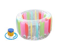 Hemobllo Gonflable Flottant Coloré pour Piscine avec Pompe pour Garçon Fille et Adultes Roue Eau Amusante et Sécurisée pour Jeux Aquatiques