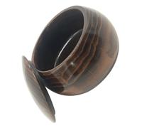 Hemobllo Grand Pot en Bois Massif pour Pièces de Jeu de Go, Contenant 180 Pierres, Léger et Bien Scellé, pour Rangement sur Bureau