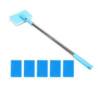 Hemobllo Grattoir D'aquarium avec Manche Télescopique Long en Métal et Éponge pour Nettoyage des Parois, pour Usage Domestique et Aquariums Professionnels
