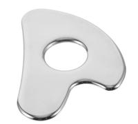 Hemobllo Grattoir Métallique Visage et Corps Acier Inoxydable Compact Massage Circulatoire Confortable pour Cou Épaules Outil de Gua Sha et Facile à Utiliser