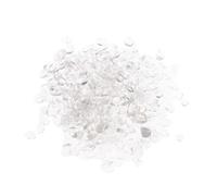 Hemobllo Gravier de Cristal Naturel Blanc et Teintes Naturelles Inaltérables 400g Surface Polie et Grille de Cristal pour Pot de Fleurs et Vase pour Reiki