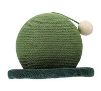 Hemobllo Griffoir pour Chat Boule Cactus Antidérapant Tapis à Gratter Intérieur Vert Foncé Décoration pour Chats