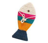 Hemobllo Griffoir pour Chat en Carton Forme Poisson, Créatif et Moderne Qui Aide à Développer de Bonnes Habitudes de Griffade et Protège Meubles au Quotidien