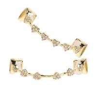 Hemobllo Grillz pour Hommes, Embout Buccal de Grille, Cuivre Plaqué Or avec Zirconium, Ajustement Confortable, Style Mode, pour Rappeur, Déguisement et Tenue Quotidienne