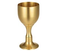 Hemobllo Grosse Coupe en Laiton Dorée pour Rituel Sacré, Calice Multifonctionnel pour Cérémonie Religieuse, Gobelet Décoratif pour Communion et Banquet