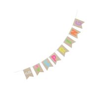 Hemobllo Guirlande de Fanions en Toile de Jute « Bonjour Printemps » 1 Pièce Bannière de Printemps Suspendue pour Fête et Décoration Murale Intérieure/Extérieure Motif Floral Naturel