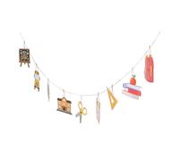 Hemobllo Guirlande de Rentrée Scolaire Suspendue en Corde Naturelle 9 Pièces Décorations Scolaires pour Salle de annière du Premier Jour D'école pour Fête de Rentrée et Ambiance