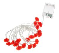 Hemobllo Guirlande Lumineuse Lanterne Rouge Traditionnelle Petite Lanterne 25 X 15 CM 3 Mètres 20 Lampes Étanche pour Décoration Extérieure et Intérieure du Nouvel An Chinois