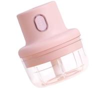 Hemobllo Hachoir à Ail Électrique Mini Rechargeable 1pc 100ml/250ml Métal et Plastique Rose, Lames Renforcées, Boucle Magnétique, pour Gingembre et Aliments, la Cuisine Maison