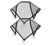 Hemobllo Hamac Respirant pour Reptiles 2pcs en Toile Noire Design Aéré et Installation Facile pour Caméléons et Serpents Habitat ou Cage