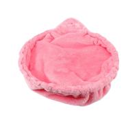 Hemobllo Hamac Suspendu pour Chat de Grosse Cuillère Ronde, Design Fermé en Peluche Rose Structure en Acier, pour Arbre à Chat et Petit Animal