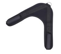 Hemobllo Harnais Abdominal en Nylon 42 Cm Noir, Courroie en v Résistante Poignée en PVC Ergonomique, Accessoire De Fitness pour Entraînement Abdominal à Domicile, Sangle De Fitness pour Sportifs