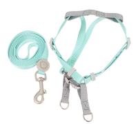 Hemobllo Harnais et Laisse pour Chat en Polyester Respirant, Réglable et Robuste, Promenade en Extérieur à Main Libre, Couleur Vert