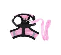 Hemobllo Harnais Maille Respirante Réglable pour Chiots Petites Gilet Confortable et Sécurisé pour Chiens et Chats Rose S